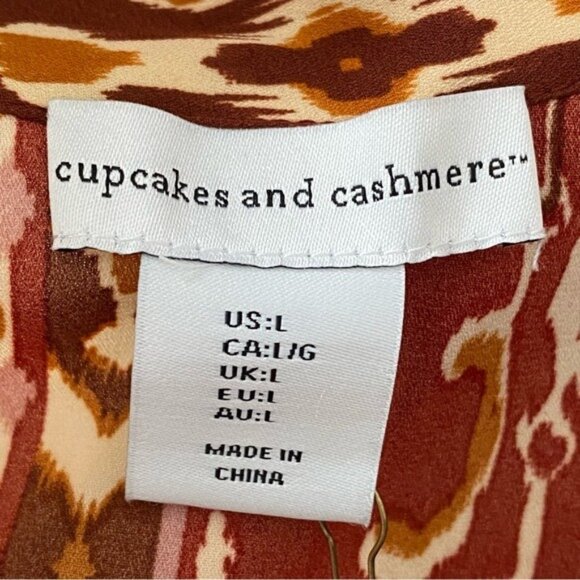 NWT Cupcakes &‎ Cashmere Women's Button-Down Blouse Size L - Picture 7 of 8